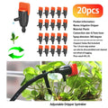 Garden Irrigation Dripper Sprinkler 20 50Pcs Adjustable for 4mm 7mm Hose Home Succulents Plants Lawn Flower Watering Solution