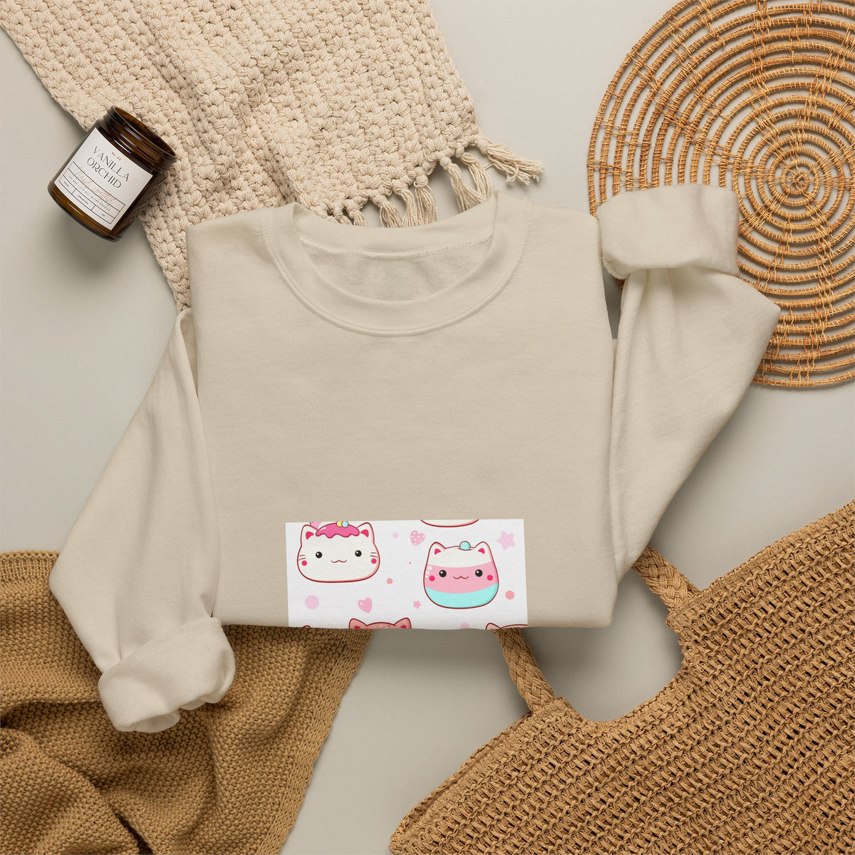 Cute Kawaii Hamster Crewneck Sweatshirt