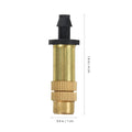 10 Pcs Adjustable High-pressure Atomizing Nozzle Brass Atomization Free Bending Copper Mist