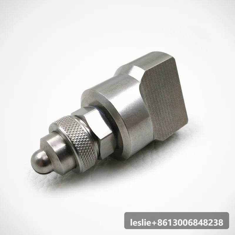 Premium Back Connection Double Fluid Air Atomizing Nozzle, Micron Particle Spray Tip for Industrial Dust Removal