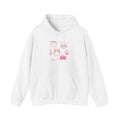 Cute Kawaii Pink Cat Faces Hoodie — Adorable Cartoon Kitty Sweatshirt
